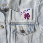 Live Pin Vierkante Button 5,1 Cm (In situ)