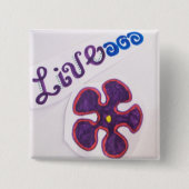 Live Pin Vierkante Button 5,1 Cm (Voorkant)
