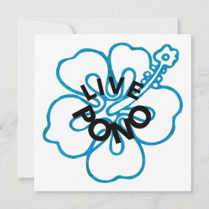 Live Pono Hawaiaanse Hibiscus Bloem Aloha Geest Kaart