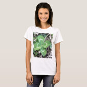 Live Real 4 Leaf Clover-foto T-shirt (Voorkant volledig)