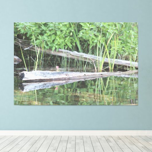 Live Reflection Canvas Afdruk (Insitu (Houten vloer))