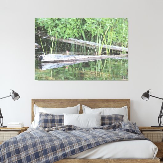 Live Reflection Canvas Afdruk (Insitu (Slaapkamer))