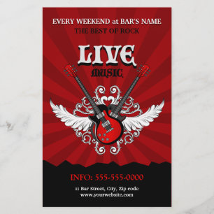 Live Rock Music Concert Party Flyer