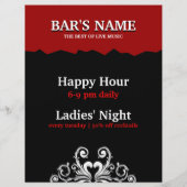 Live Rock Music Concert / Party flyer (Achterkant)