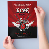 Live Rock Music Concert / Party flyer (Hand)