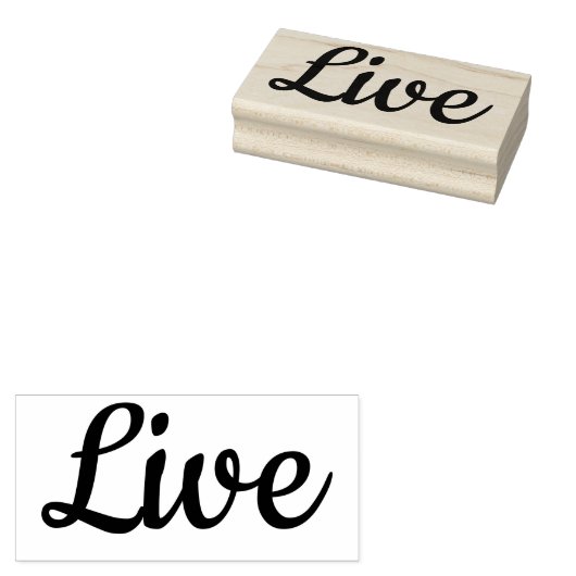 Live Rubberstempel (Gestempeld)