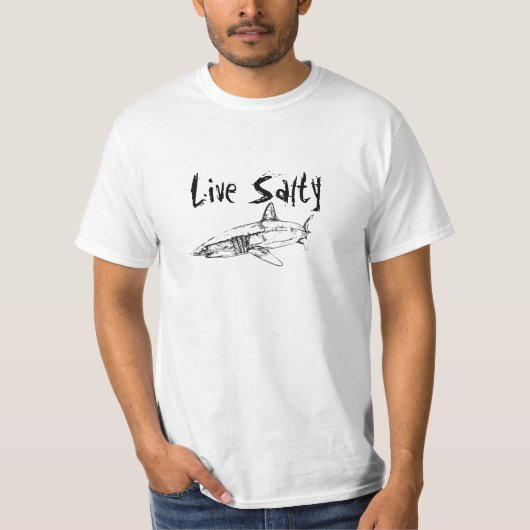 Live Salty Mako Mako Front 5 T-shirt (Voorkant)