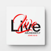 Live Scripture John 10:10 Christelijk Fotoplaat (Voorkant)