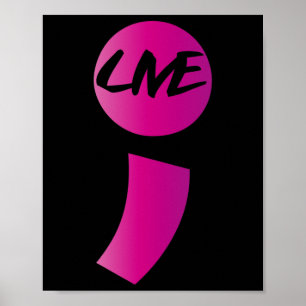 Live Semicolon Suicide Awareness Suicidal Depressi Poster