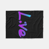 Live Semicolon Suicide Prevention Awareness Mental Fleece Deken (Voorkant (Horizontaal))