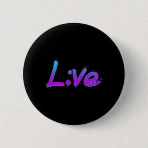 Live Semicolon Suicide Prevention Awareness Mental Ronde Button 5,7 Cm