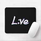 Live Semicolon Suicide Prevention Awareness Muismat (Met muis)