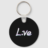 Live Semicolon Suicide Prevention Awareness Sleutelhanger (Voorkant)