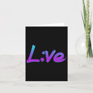 Live Semicolon Zelfmoordpreventie Bewustzijn 1 Kaart