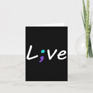 Live Semicolon Zelfmoordpreventie Bewustzijn 2 Kaart