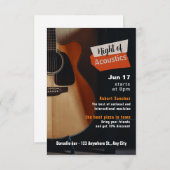 Live Show Evenement Invitation Informatiekaartje (Voorkant / Achterkant)