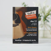 Live Show Evenement Invitation Informatiekaartje (Staand voorkant)