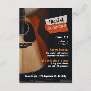 Live Show Evenement Invitation Informatiekaartje