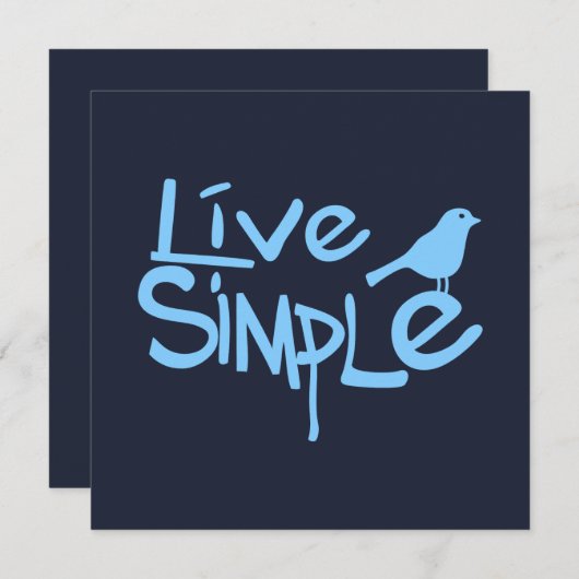 Live Simple (Voorkant / Achterkant)