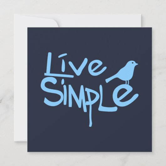 Live Simple (Achterkant)