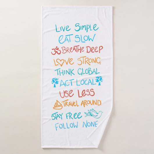 Live Simple 2 Badhanddoek (Badhanddoek)