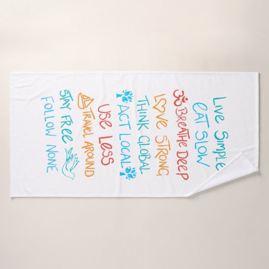 Live Simple 2 Badhanddoek (Badhanddoek)