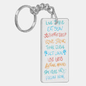 Live Simple 2 Sleutelhanger (Voorkant Links)