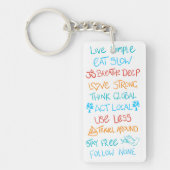 Live Simple 2 Sleutelhanger (Voorkant)