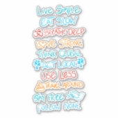 Live Simple 2 Sticker (Voorkant)