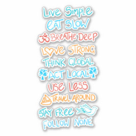 Live Simple 2 Sticker