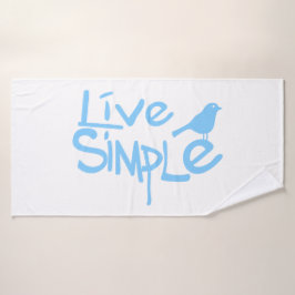 Live Simple Badhanddoek