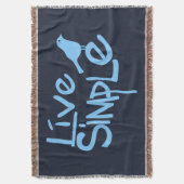 Live Simple Deken (Voorkant Verticaal)