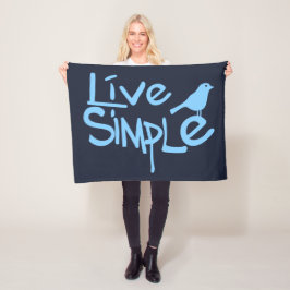Live Simple Fleece Deken