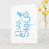 Live Simple Kaart (Gele Bloem)