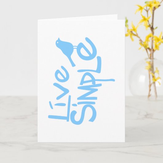 Live Simple Kaart (Gele Bloem)