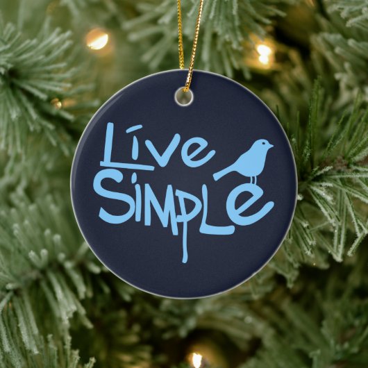 Live Simple Keramisch Ornament (Boom)