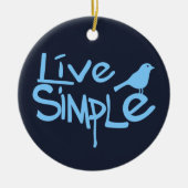 Live Simple Keramisch Ornament (Voorkant)