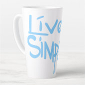 Live Simple Latte Mok (Linkerhoek)