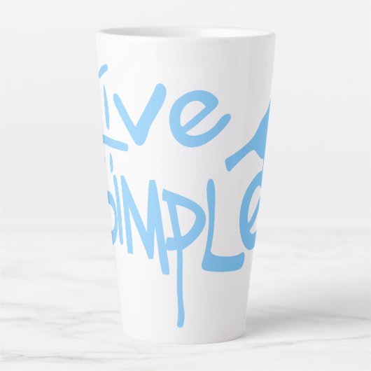 Live Simple Latte Mok (Voorkant)