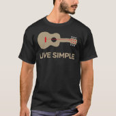 Live Simple One String Guitar Classic T-Shirt (Voorkant)