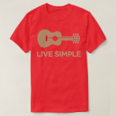 Live Simple One String Guitar T-shirt (Design voorkant)