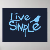 Live Simple Poster (Voorkant)