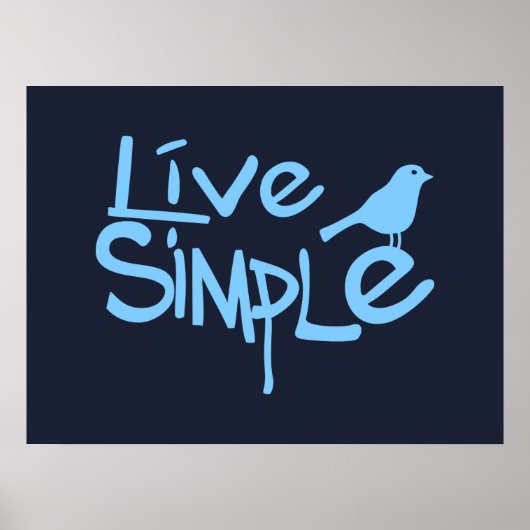 Live Simple Poster (Voorkant)