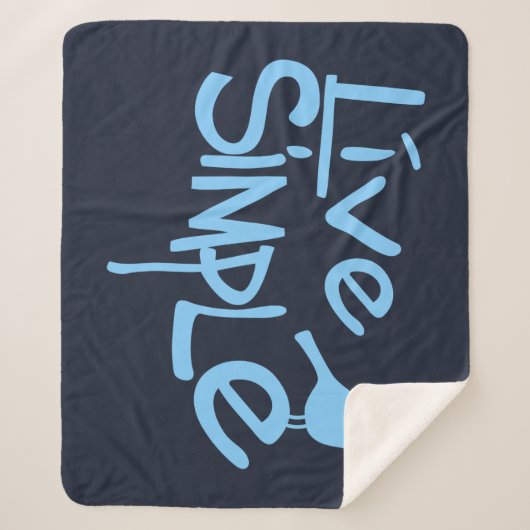 Live Simple Sherpa Deken (Voorkant)