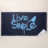 Live Simple Strandlaken (Voorkant)