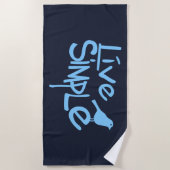 Live Simple Strandlaken (Voorkant)