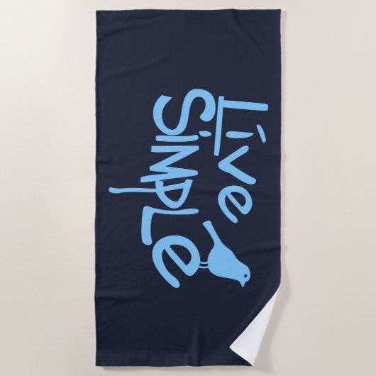 Live Simple Strandlaken (Voorkant)