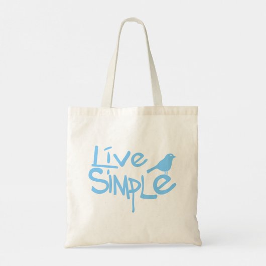 Live Simple Tote Bag (Achterkant)