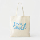 Live Simple Tote Bag (Voorkant)
