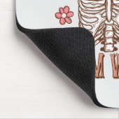 Live Simply, Bloom Wildly – Skeleton & Mushrooms Muismat (Hoek)